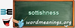 WordMeaning blackboard for sottishness